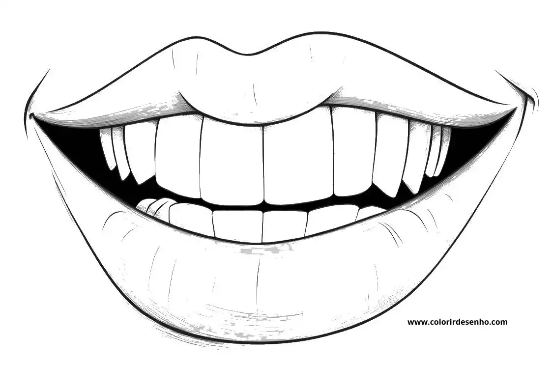 Mouth Coloring Pages For All Ages 6