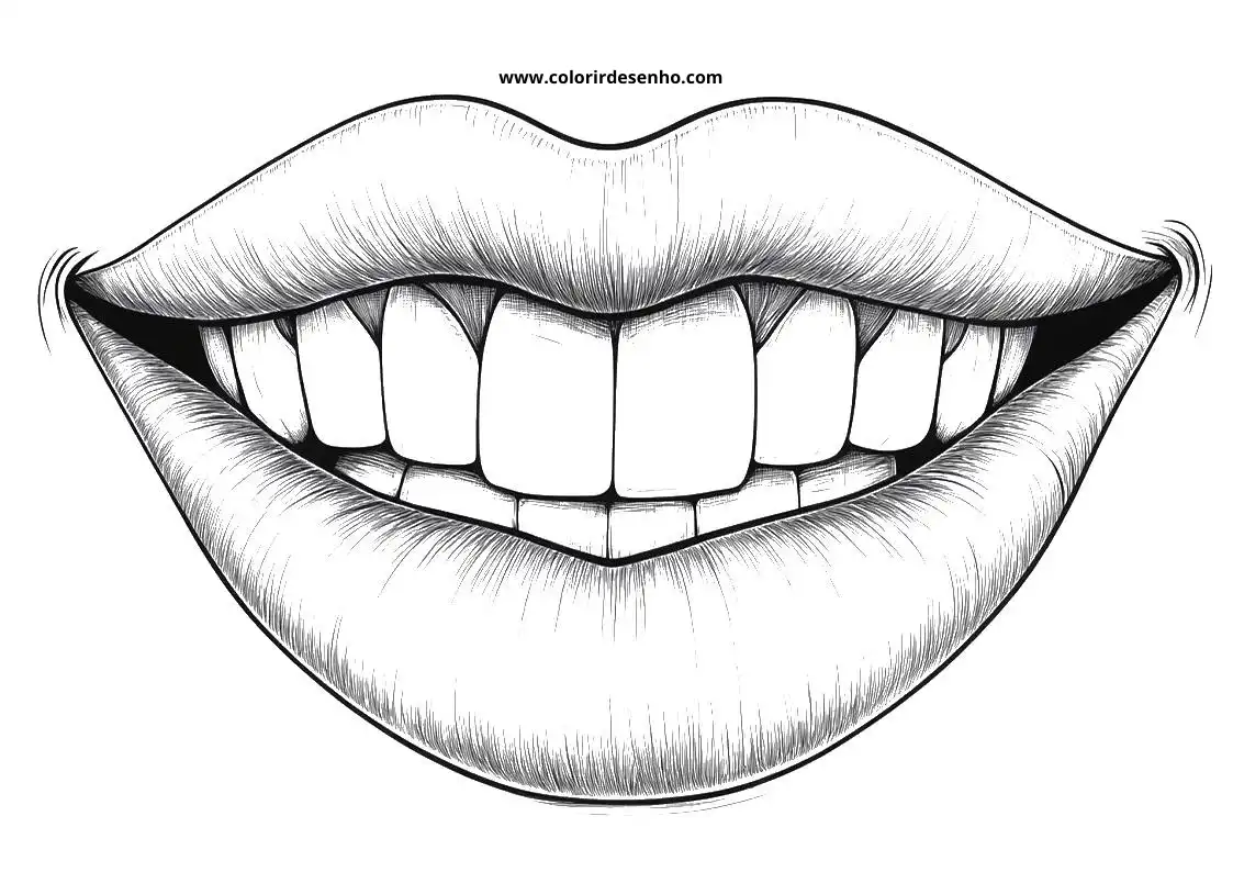 Mouth Coloring Sheet 3