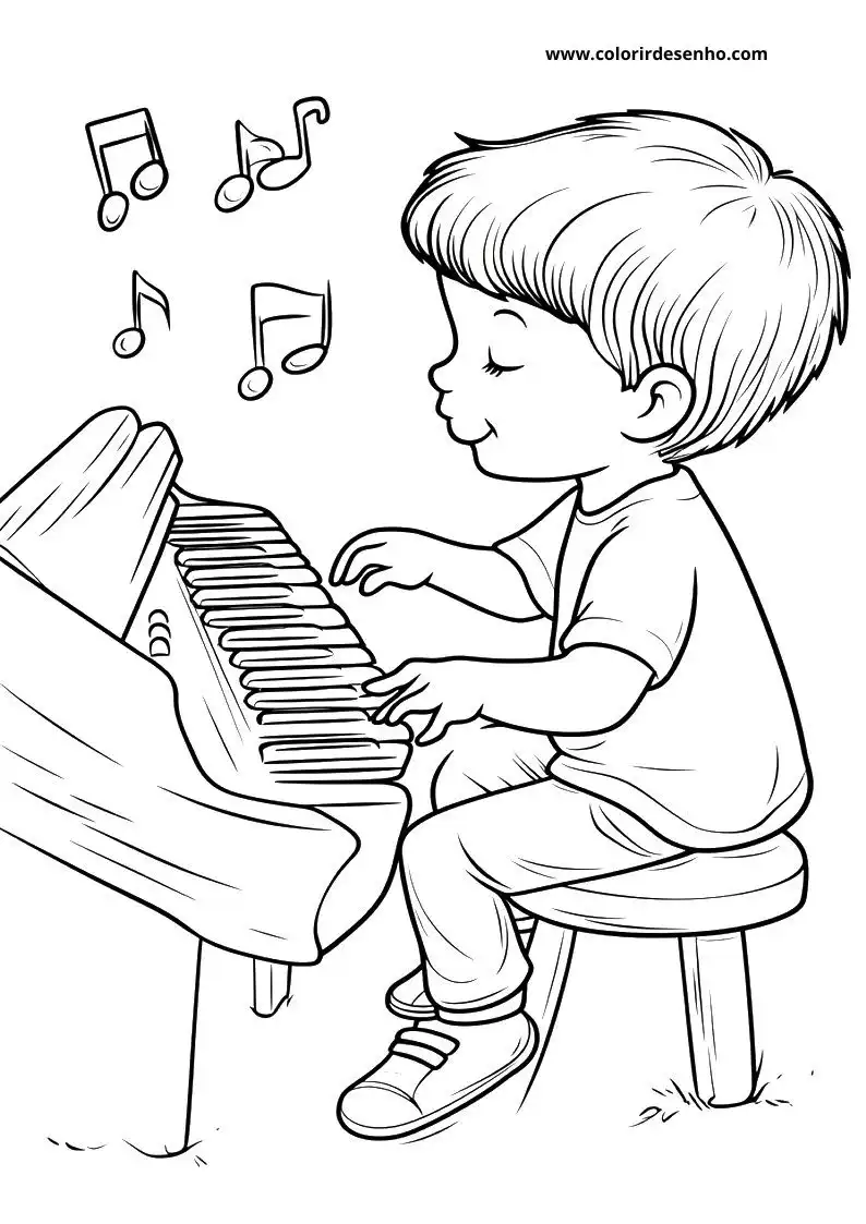 Music Coloring Pages For Kids And Adults 3