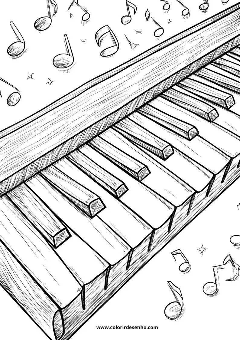 Music Coloring Pages For Kids And Adults 4