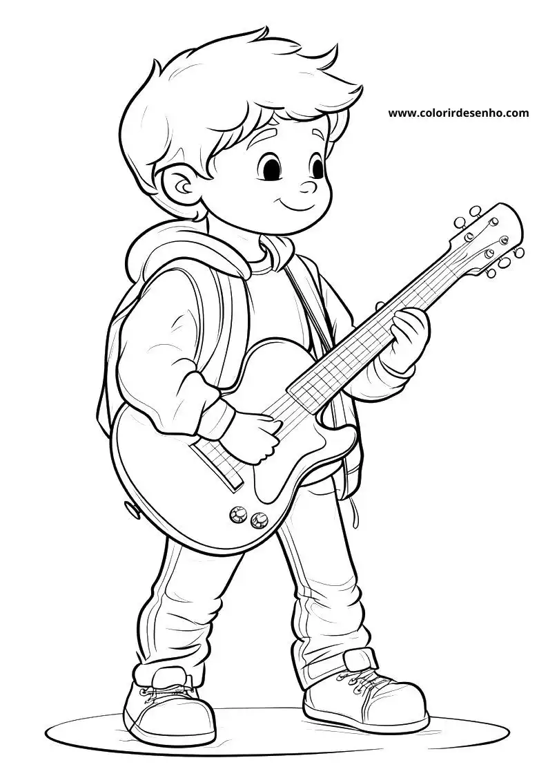 Music Coloring Pages For Kids And Adults 8
