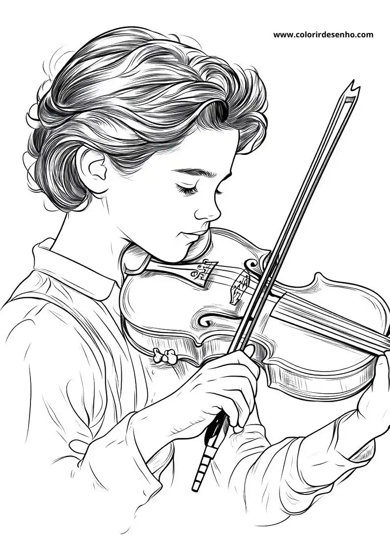 Music Coloring Sheet 1