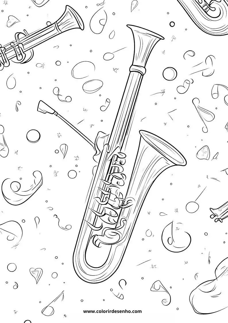 Music Coloring Sheet 2