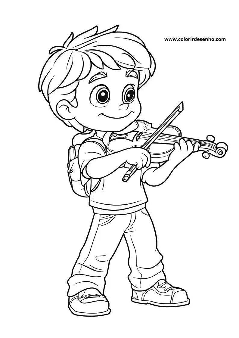 Music Coloring Sheet 3