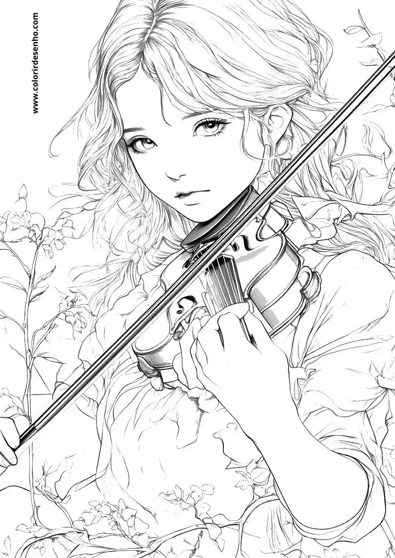 Music Coloring Sheet 7