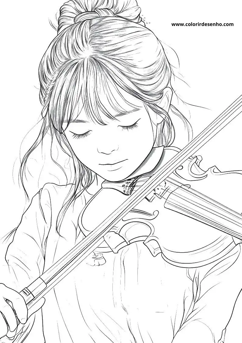 Music Coloring Sheet 8