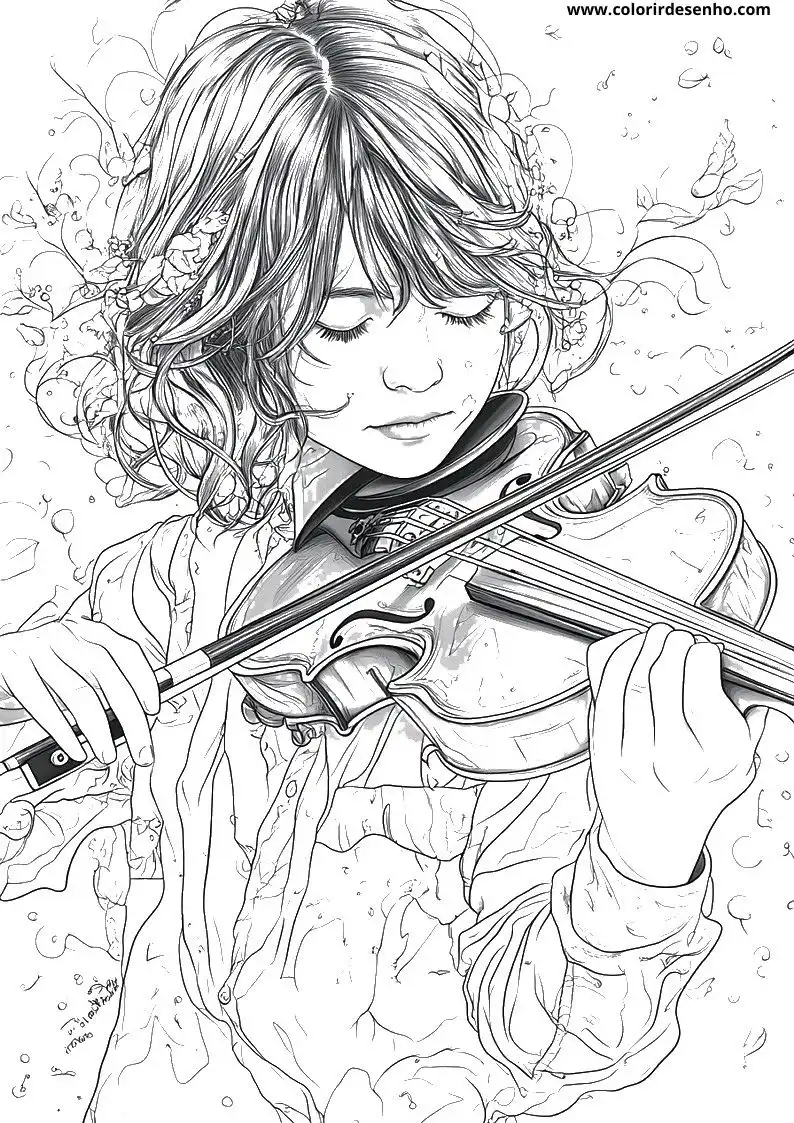 Music Drawing For Kids To Color 3