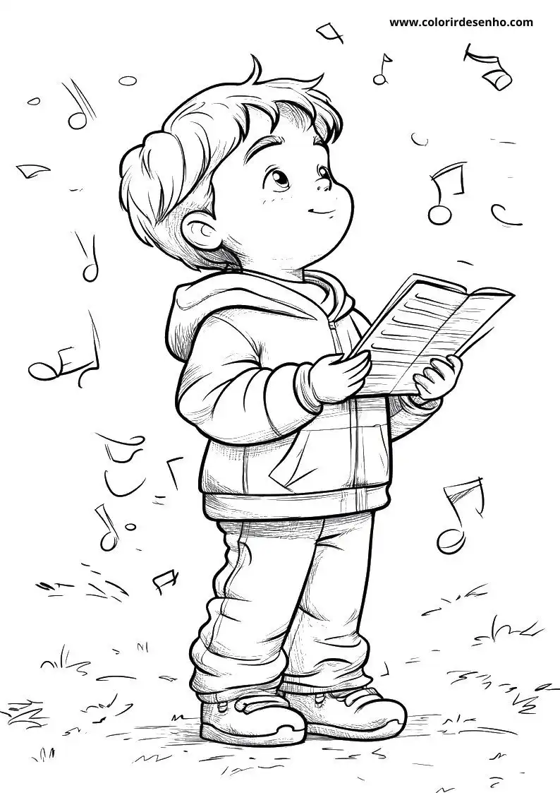 Music Drawing For Kids To Color 4