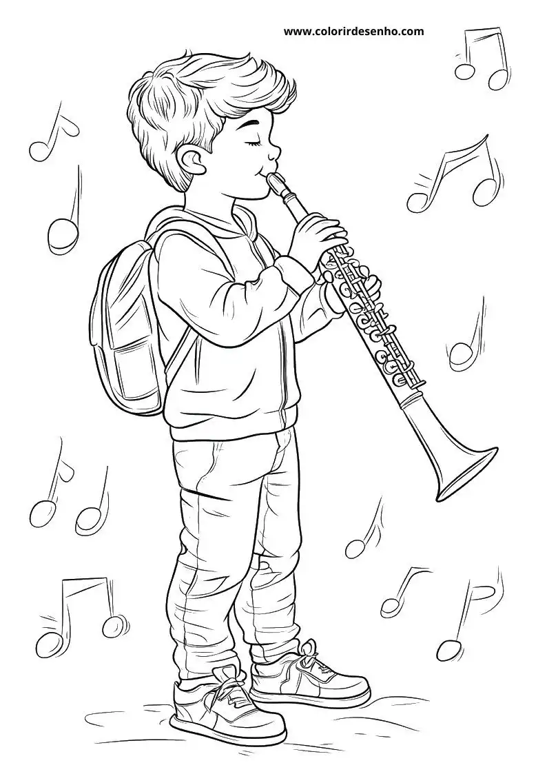 Music Drawing For Kids To Color 6