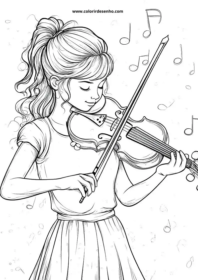 Music Free Printable Coloring Pages 1