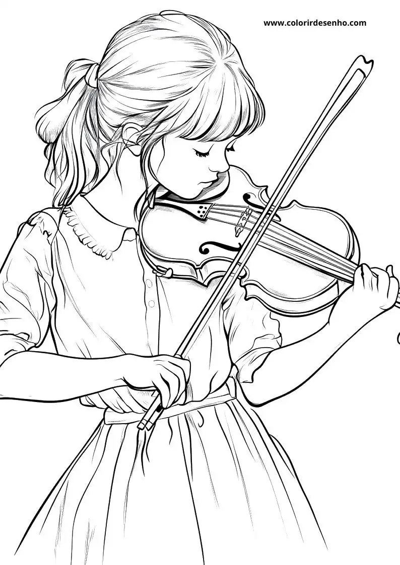Music Free Printable Coloring Pages 4