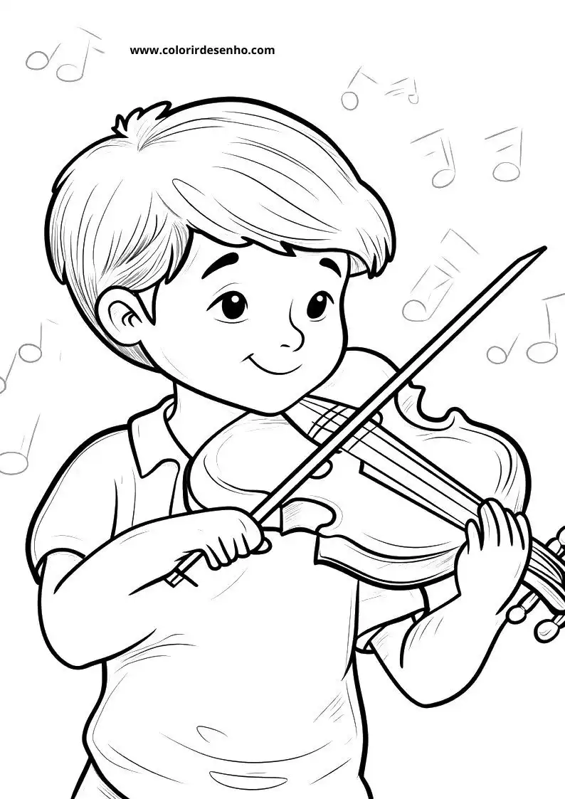 Music Free Printable Coloring Pages 7