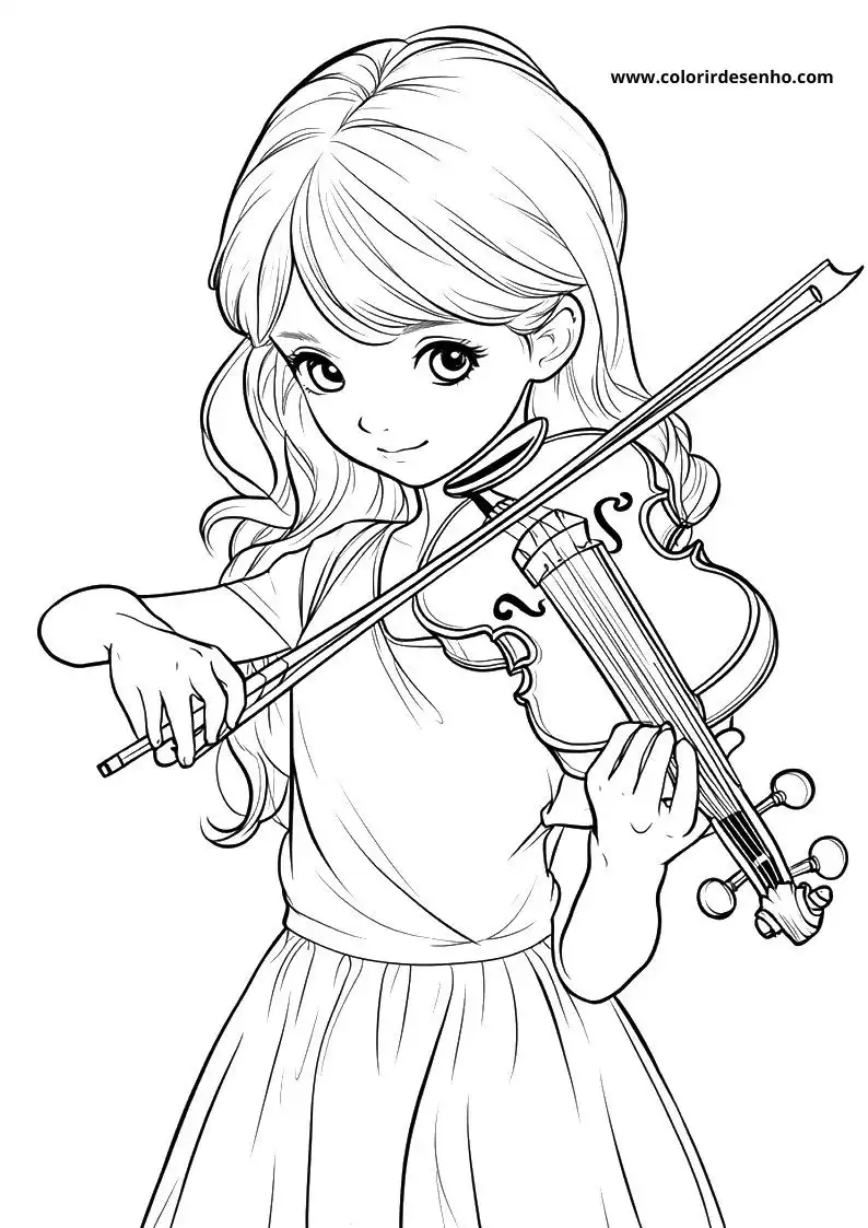 Music Free Printable Coloring Pages 8