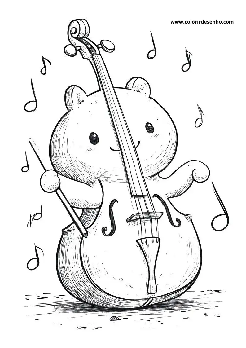 Music Picture Coloring Pages 2