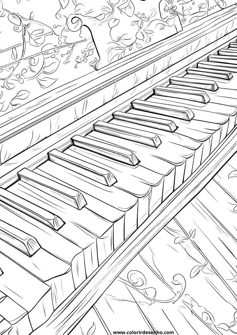 Music Picture Coloring Pages 6