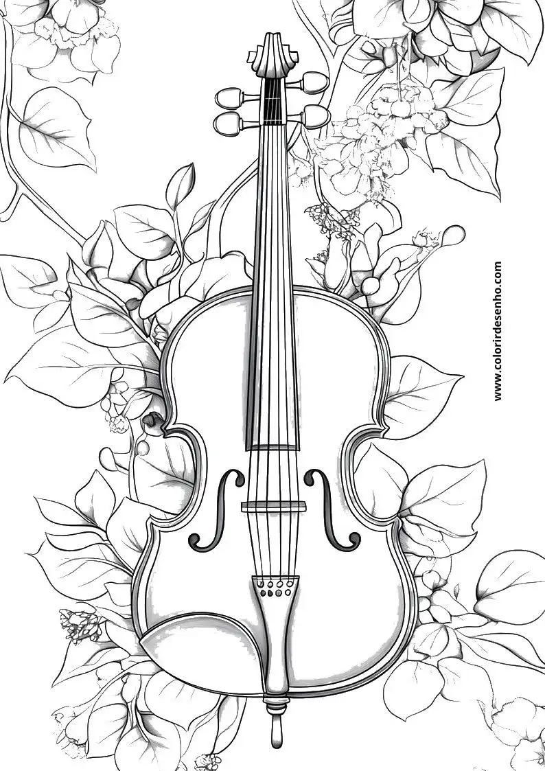 Music Picture Coloring Pages 7