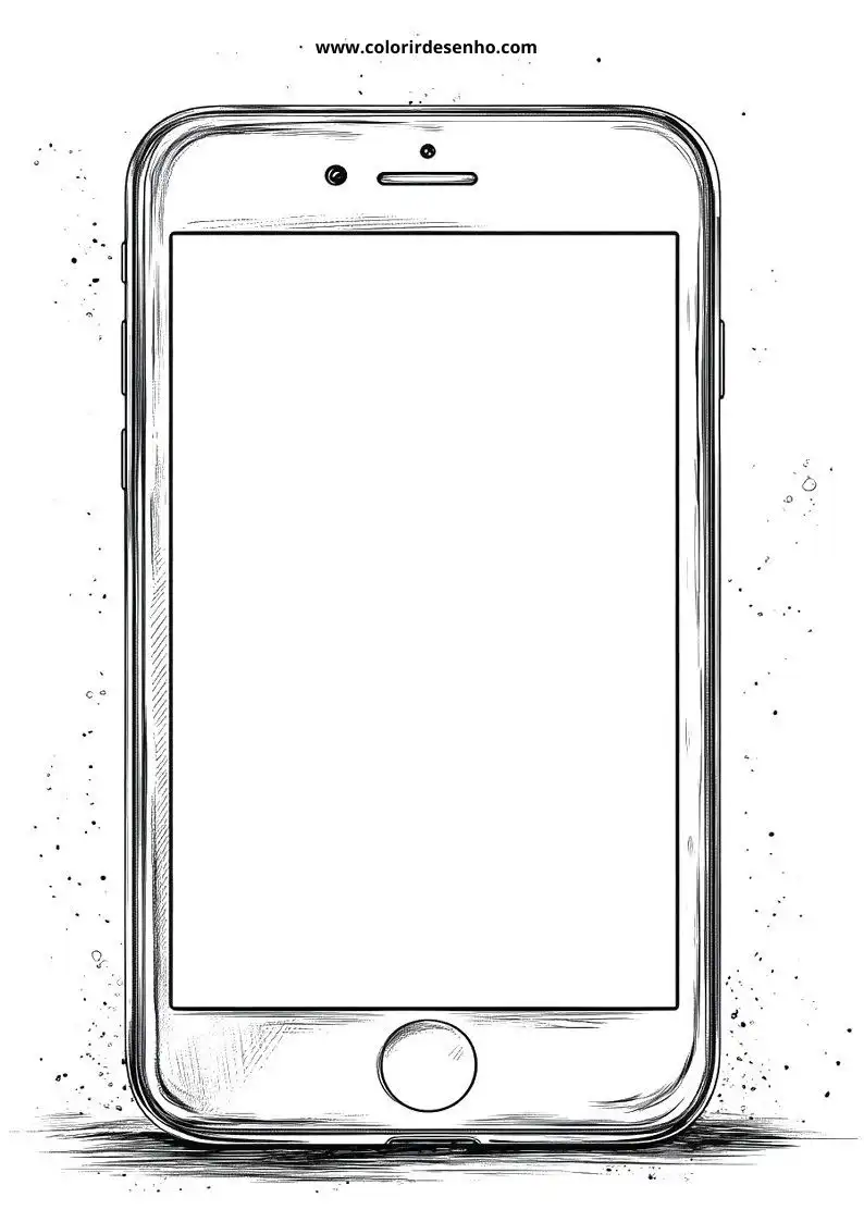 Phone Coloring Pages For Kids And Adults 9