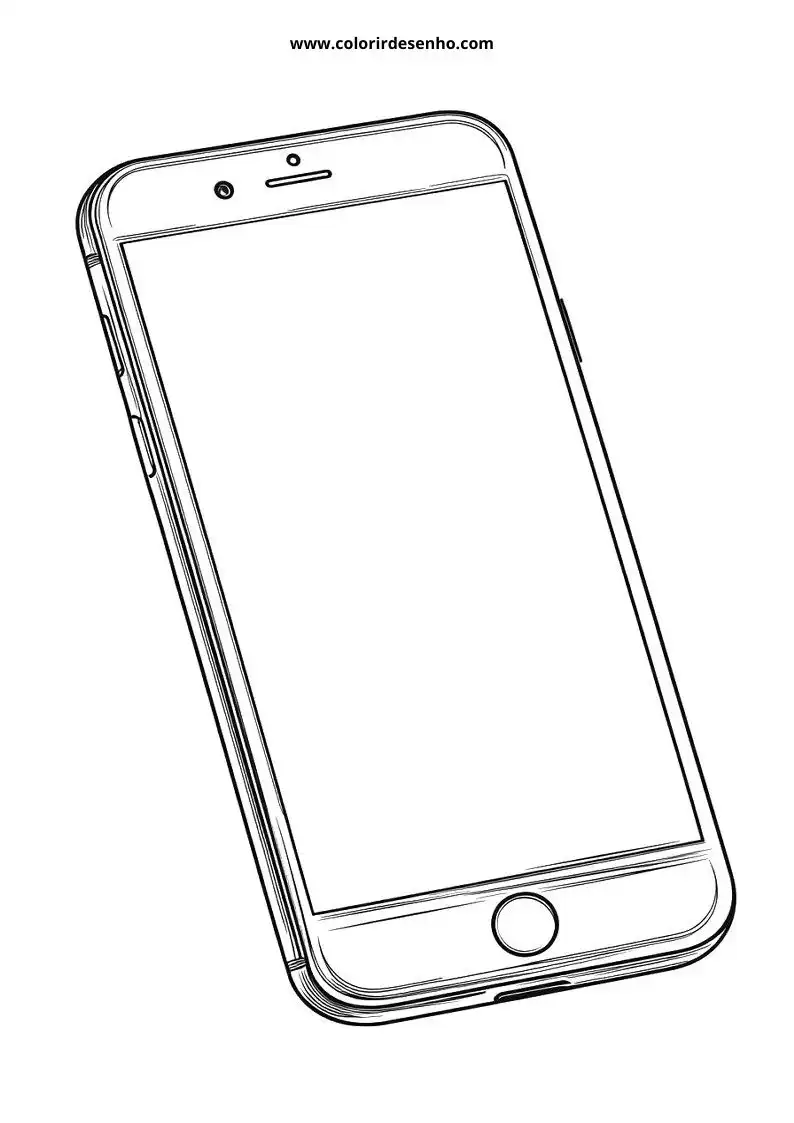 Phone Coloring Sheet 5