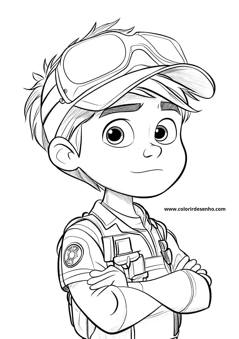 Police Coloring Page Outline 2