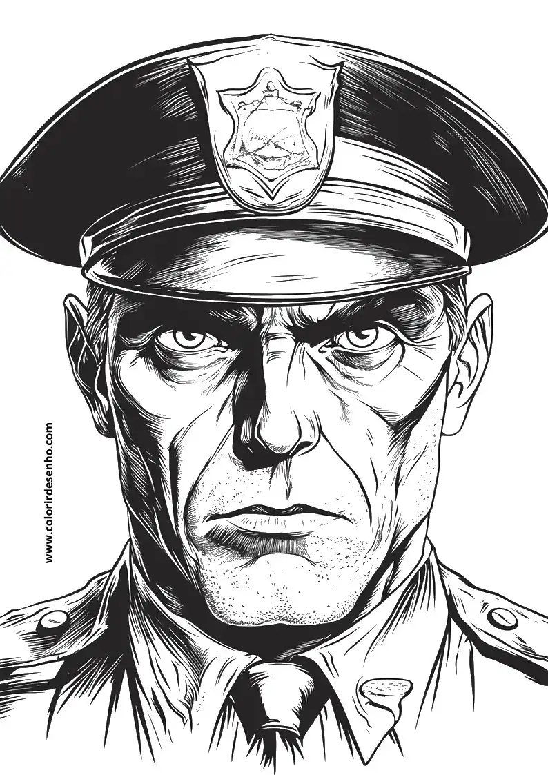 Police Coloring Pages 11