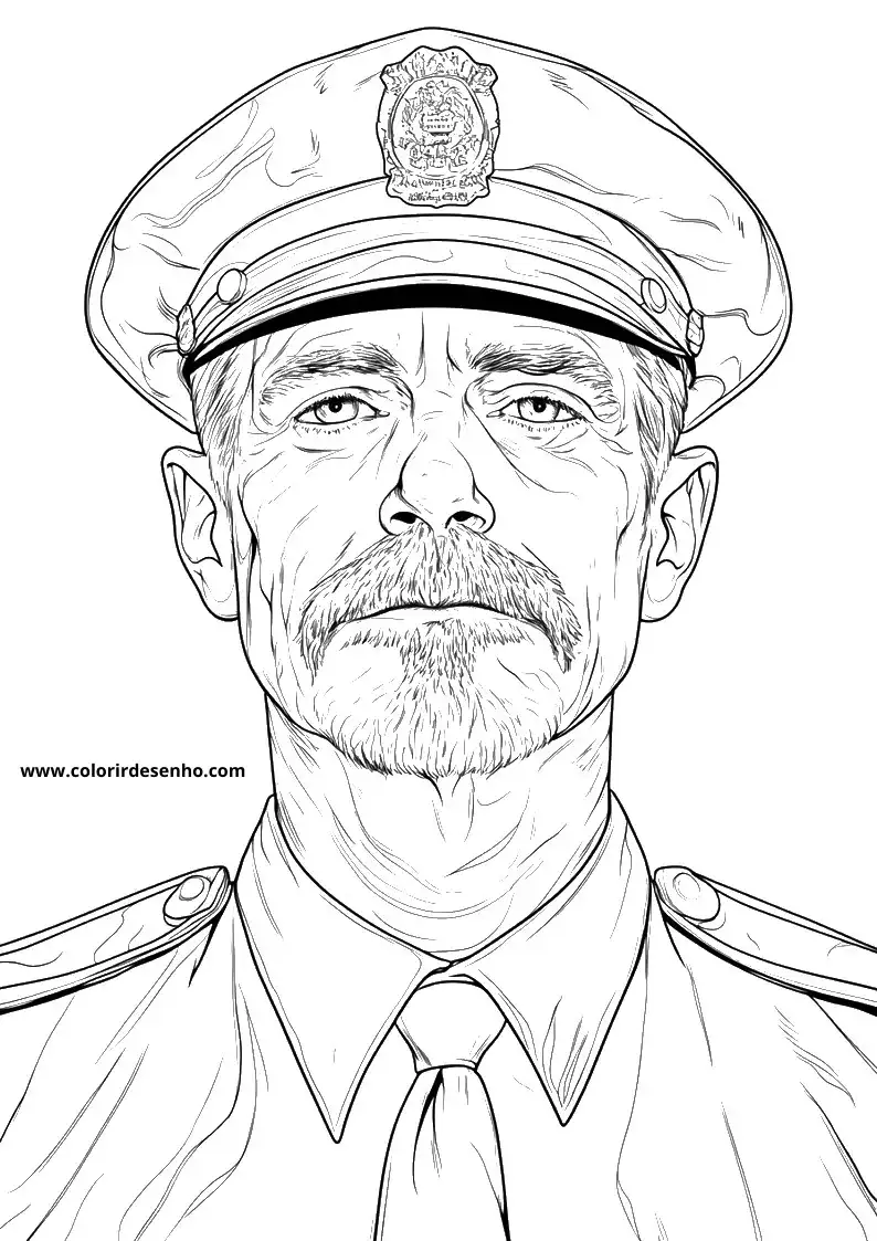 Police Coloring Pages 12