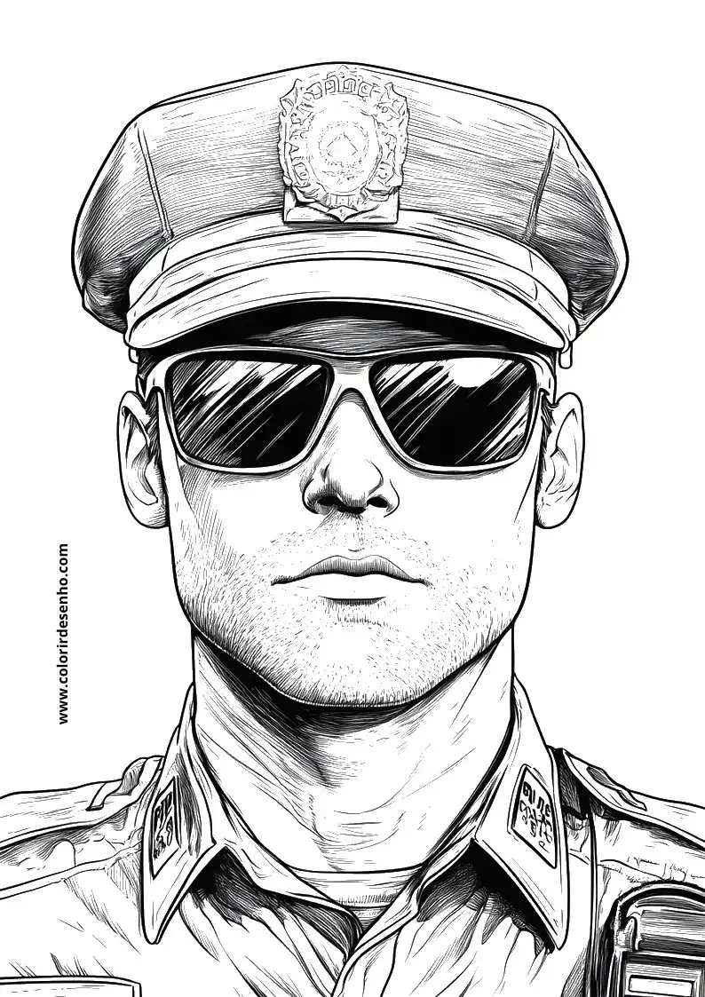 Police Coloring Pages 13