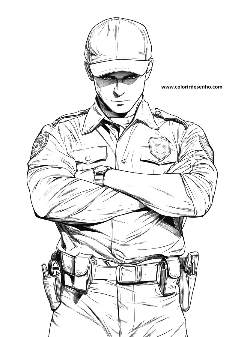 Police Coloring Pages 2