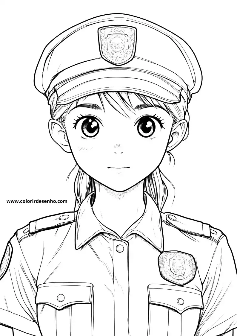 Police Coloring Pages 4