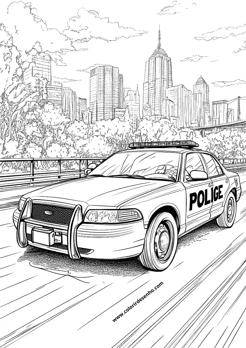 Police Coloring Pages For All Ages 5