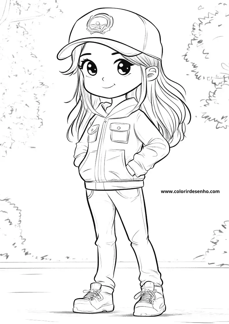Police Coloring Sheet 5