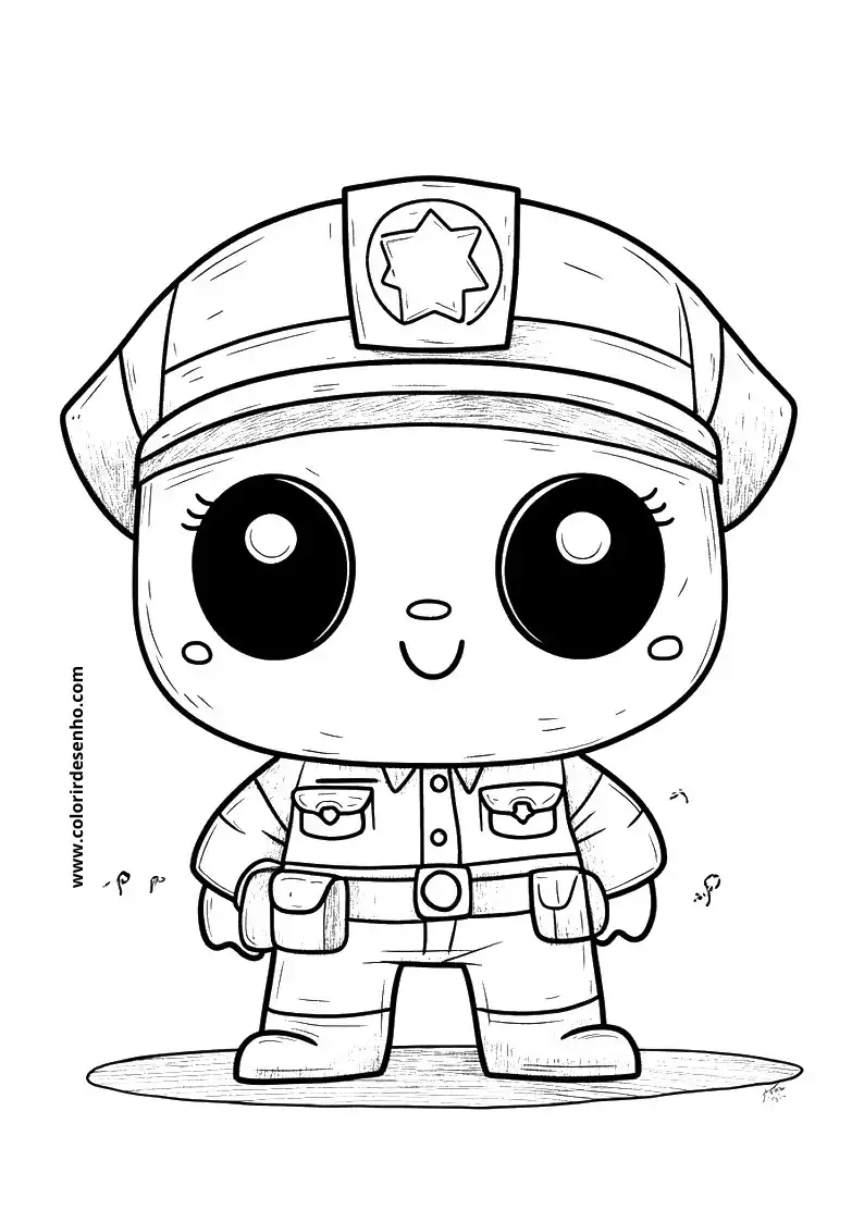 Police Coloring Sheet 7