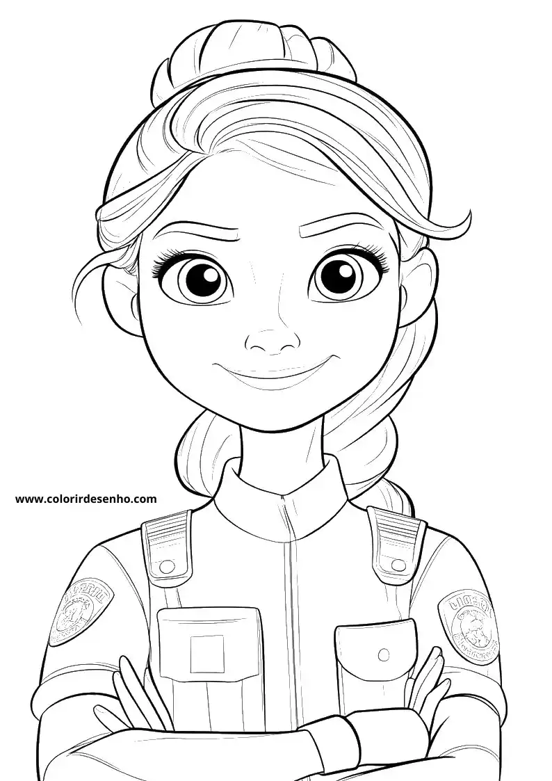 Police Free Printable Coloring Pages 1