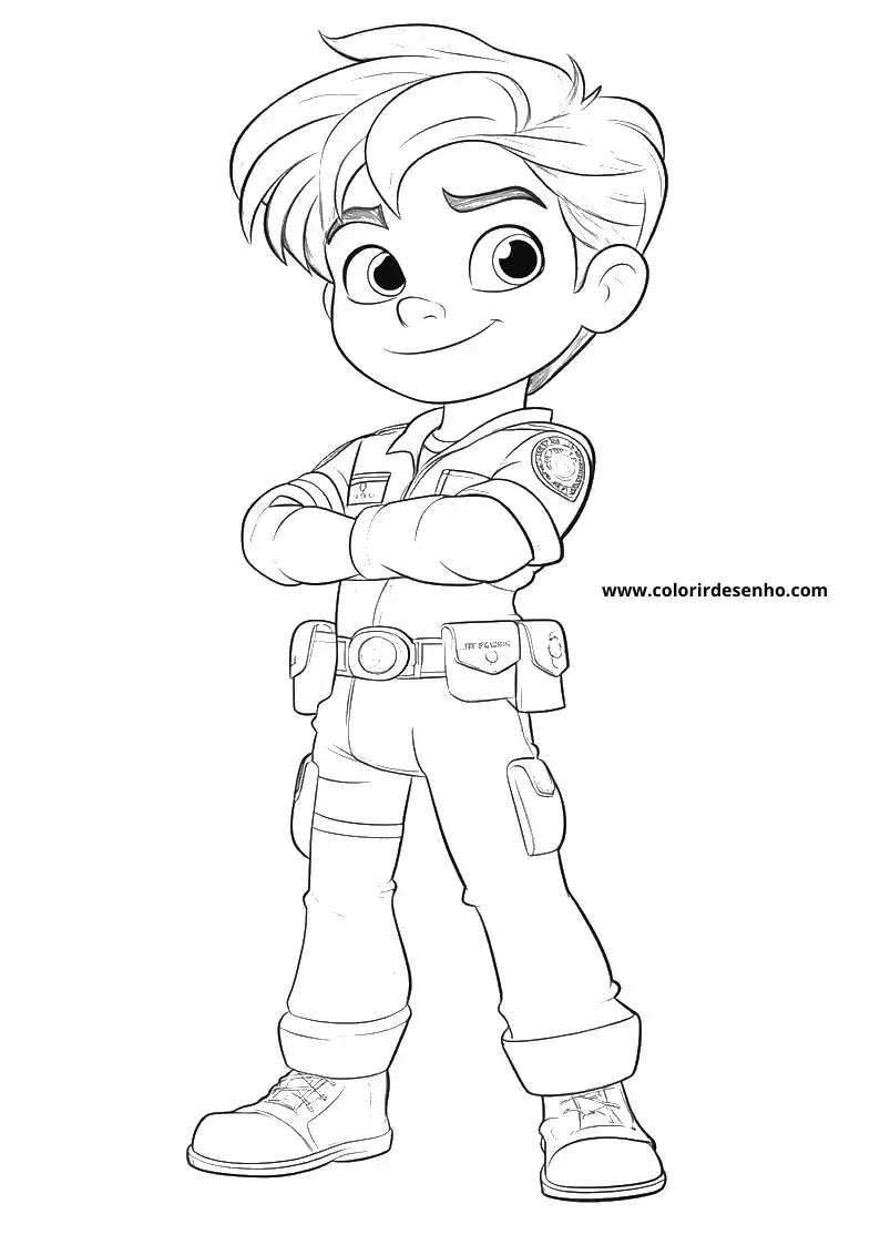 Police Picture Coloring Pages 5