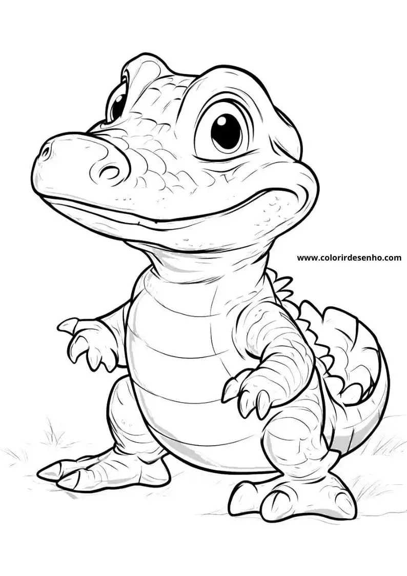Printable Alligator Coloring Pages 13