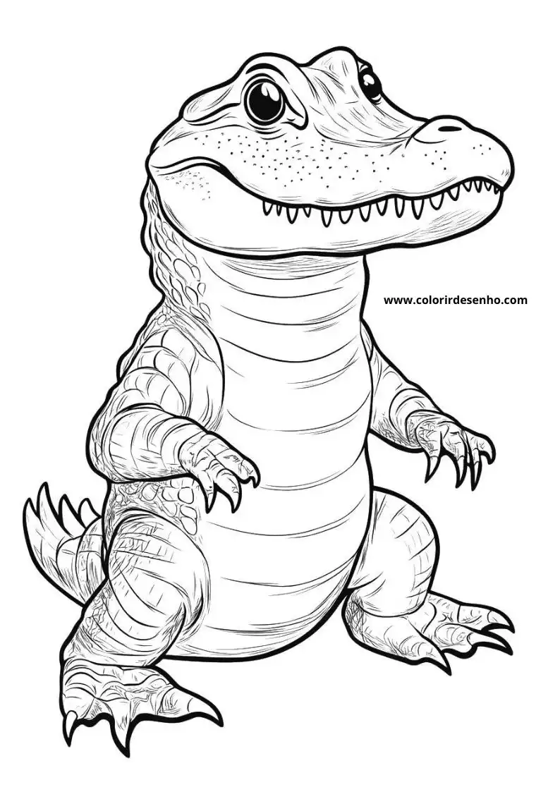 Printable Alligator Coloring Pages 5