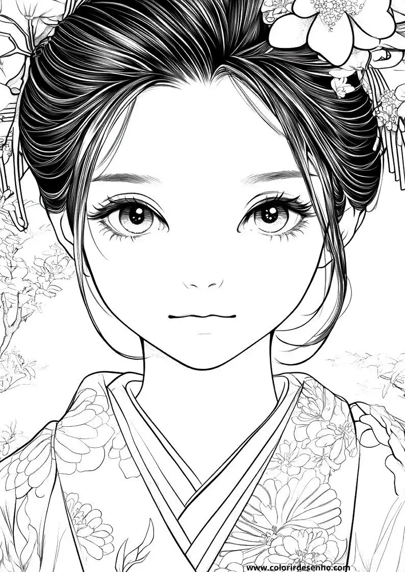 Printable Anime Coloring Pages 14
