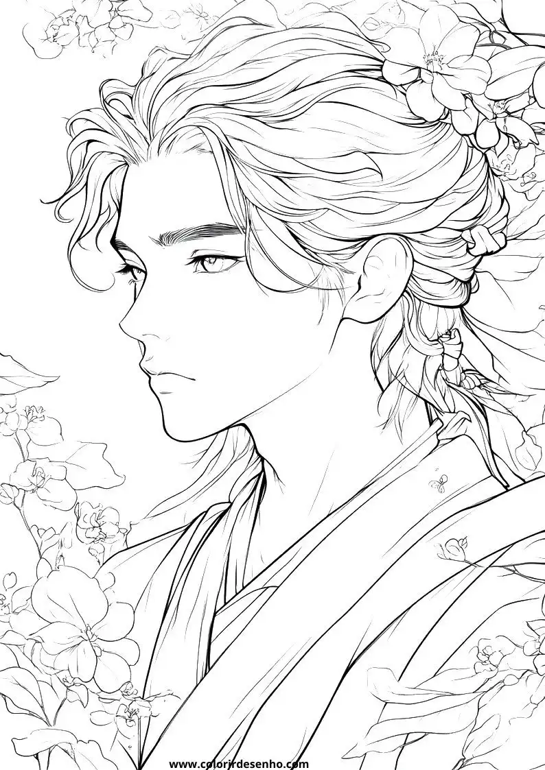Printable Anime Coloring Pages 6