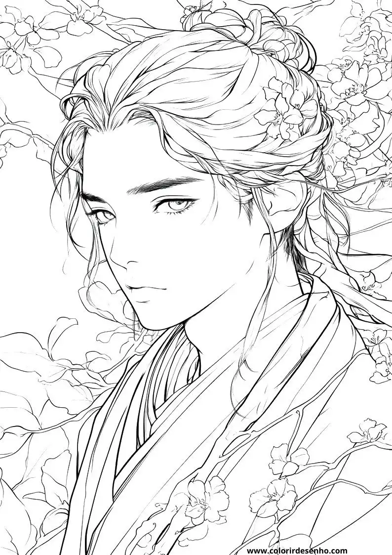 Printable Anime Coloring Pages 8
