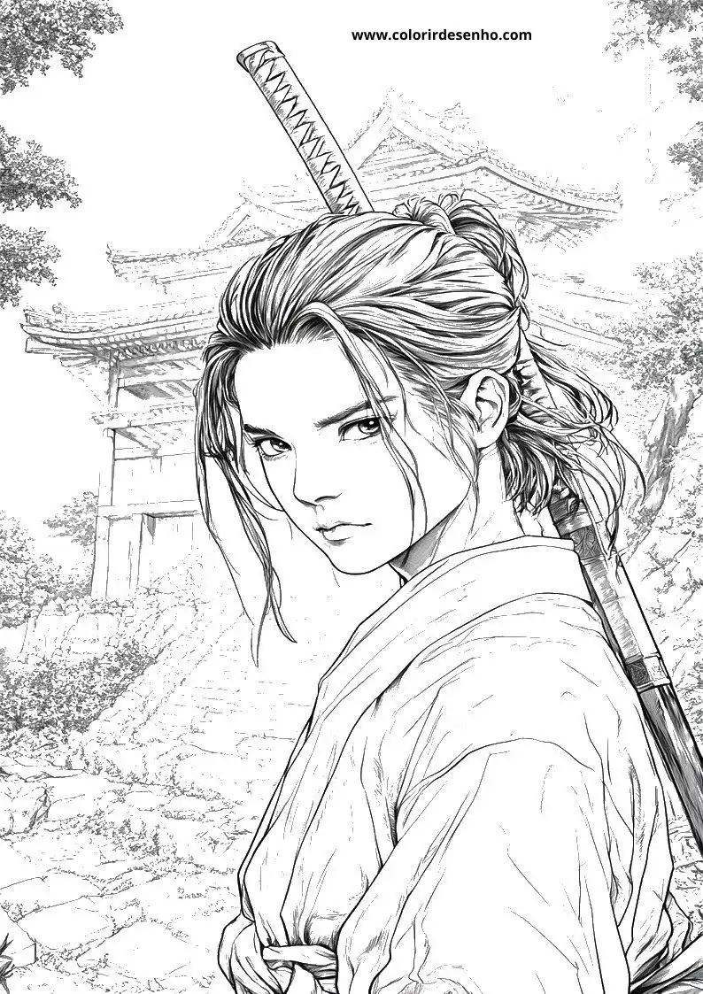 Printable Anime Coloring Pages 9
