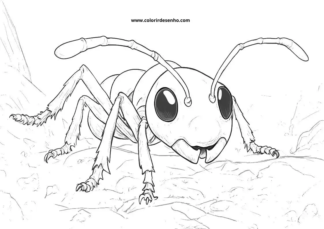 Printable Ant Coloring Pages 12