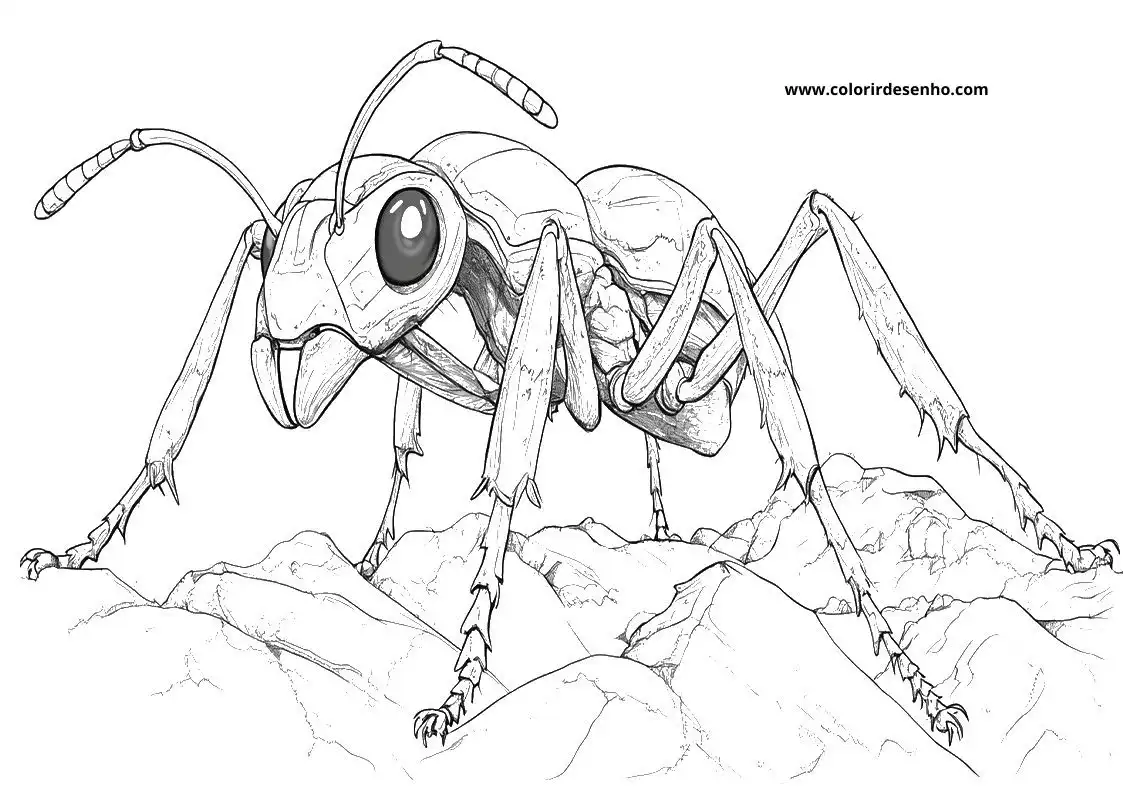 Printable Ant Coloring Pages 2