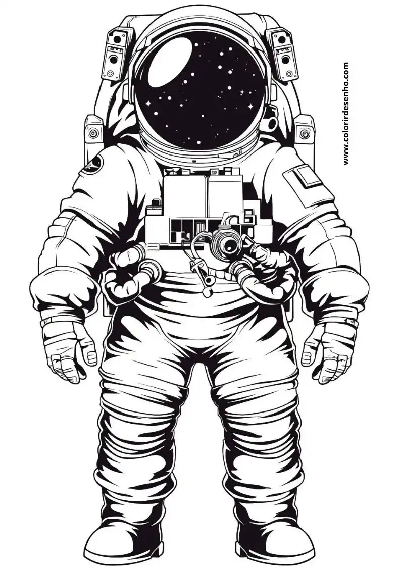 Printable Astronaut Coloring Pages 10