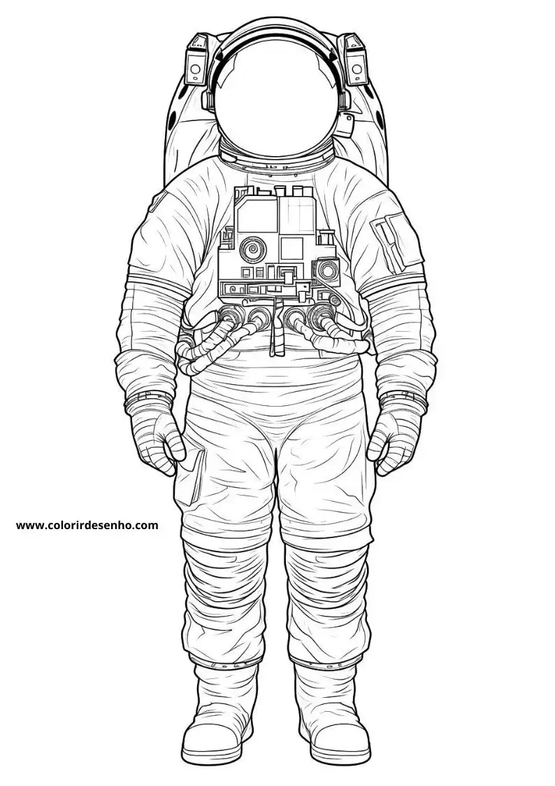 Printable Astronaut Coloring Pages 12