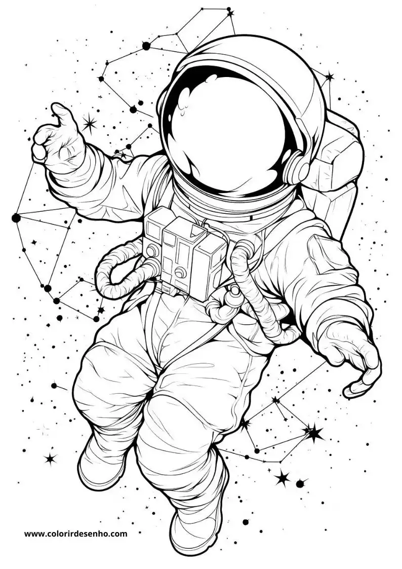 Printable Astronaut Coloring Pages 4