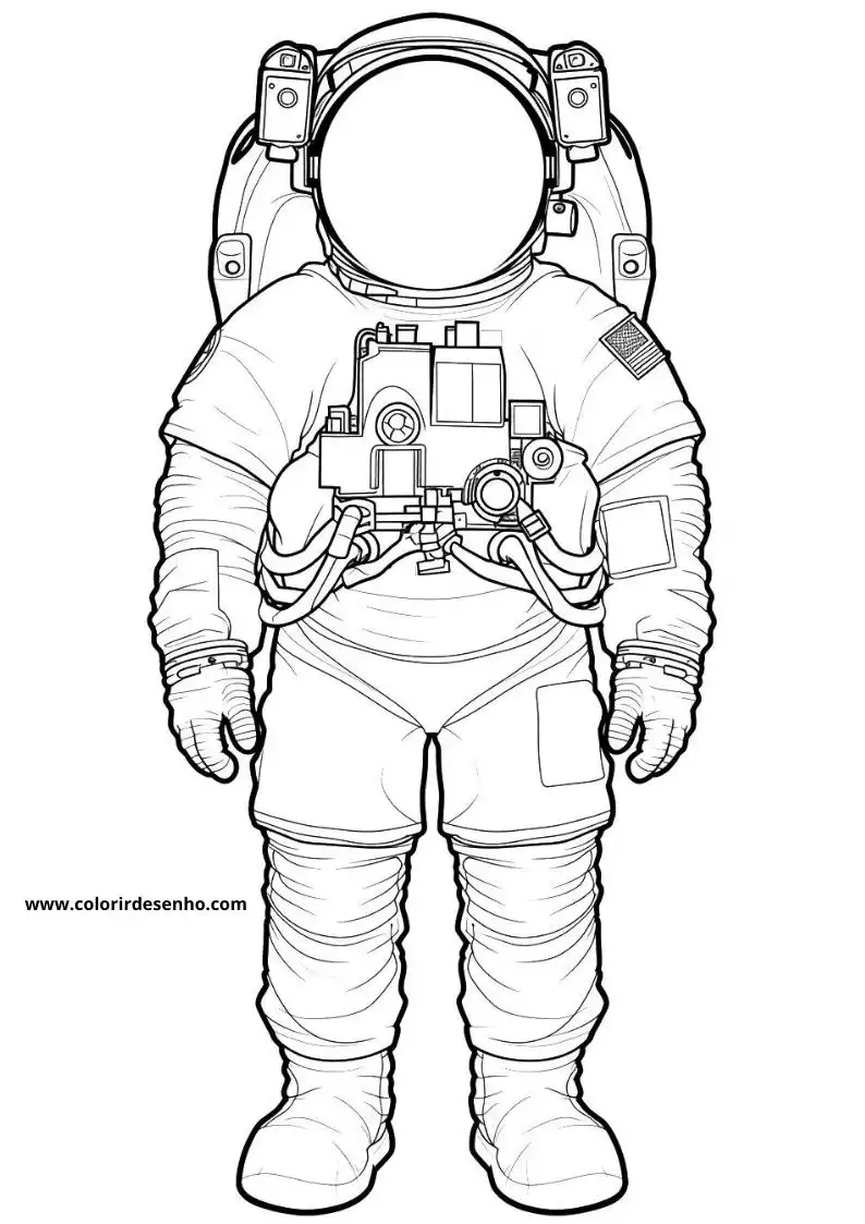 Printable Astronaut Coloring Pages 5