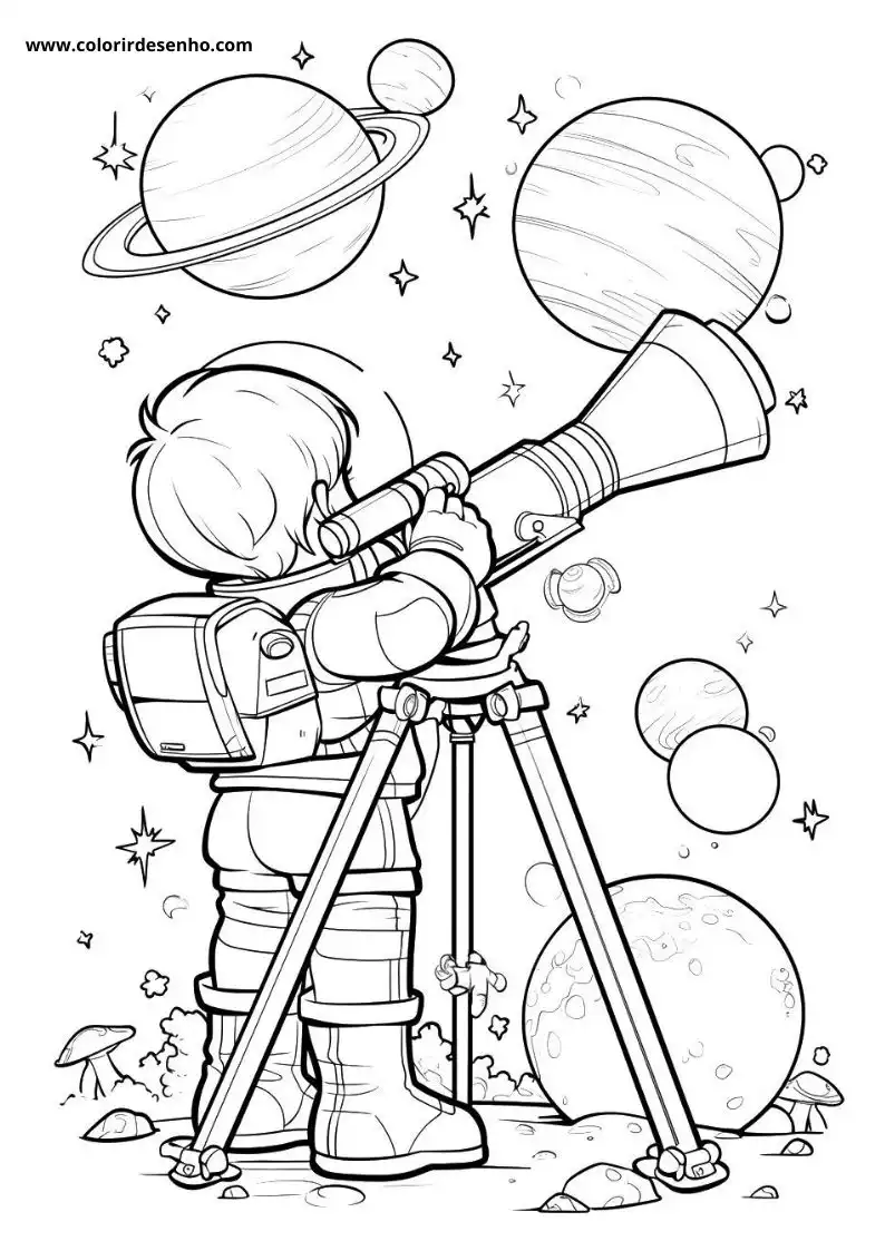 Printable Astronaut Coloring Pages 6