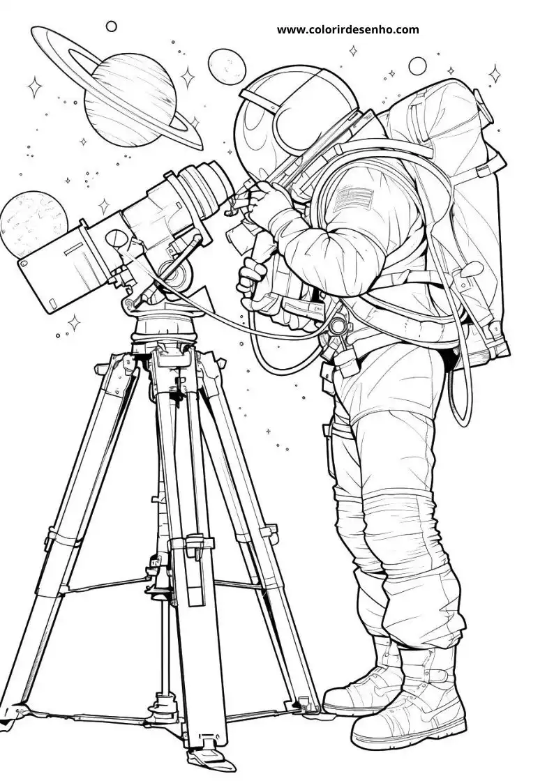 Printable Astronaut Coloring Pages 7