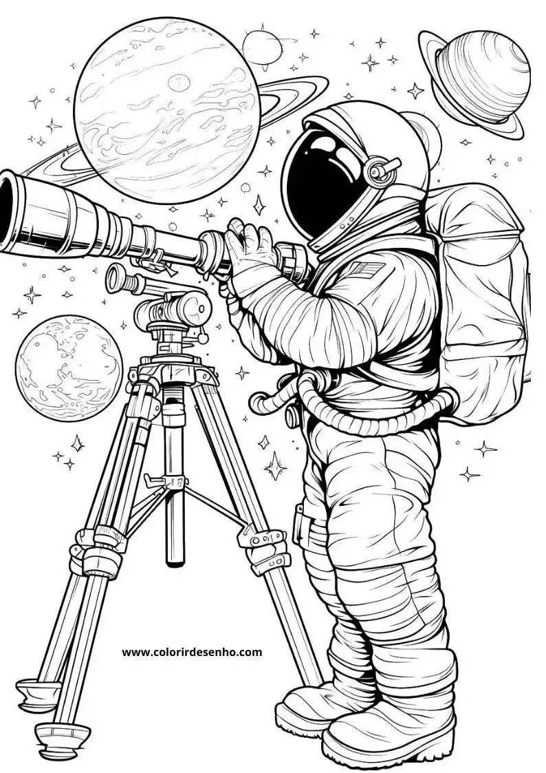 Printable Astronaut Coloring Pages 8