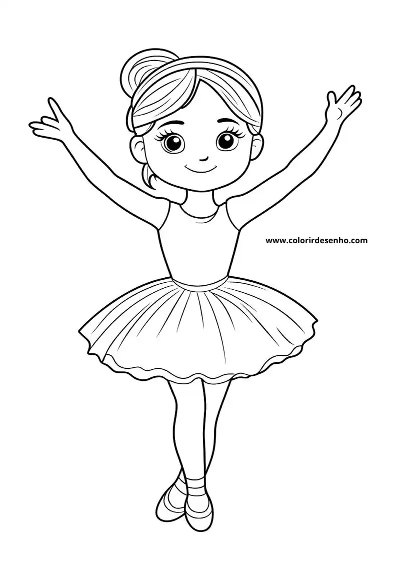 Printable Ballerina Coloring Pages 1