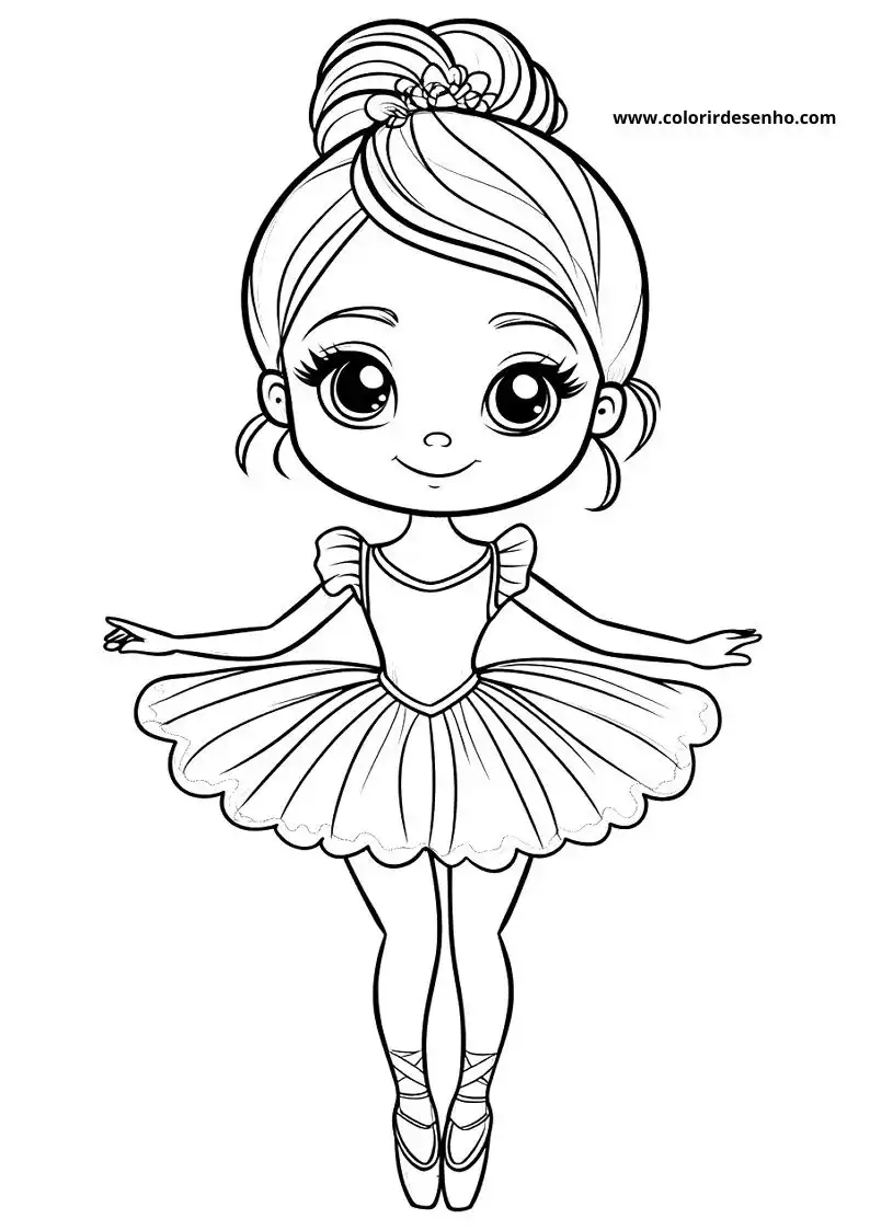 Printable Ballerina Coloring Pages 10